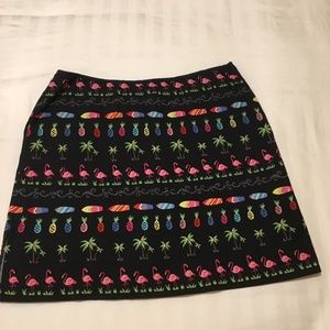 Tropical Black Skort